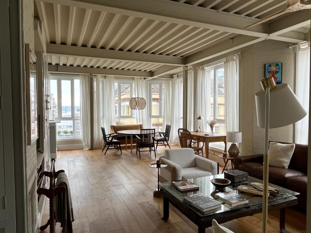 Espectacular Apartamento En El Centro De La Ciudad Corunha Exterior foto